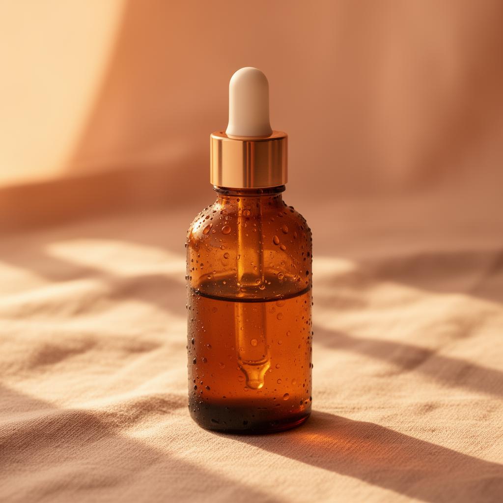 Nuée serum fles op warm linnen